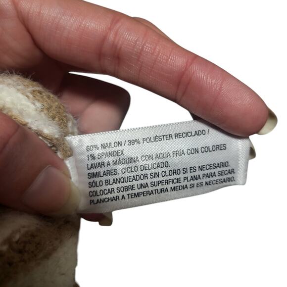 Ava & Viv long sleeve v neck tan and white striped sweater, size 1x - Picture 5 of 5